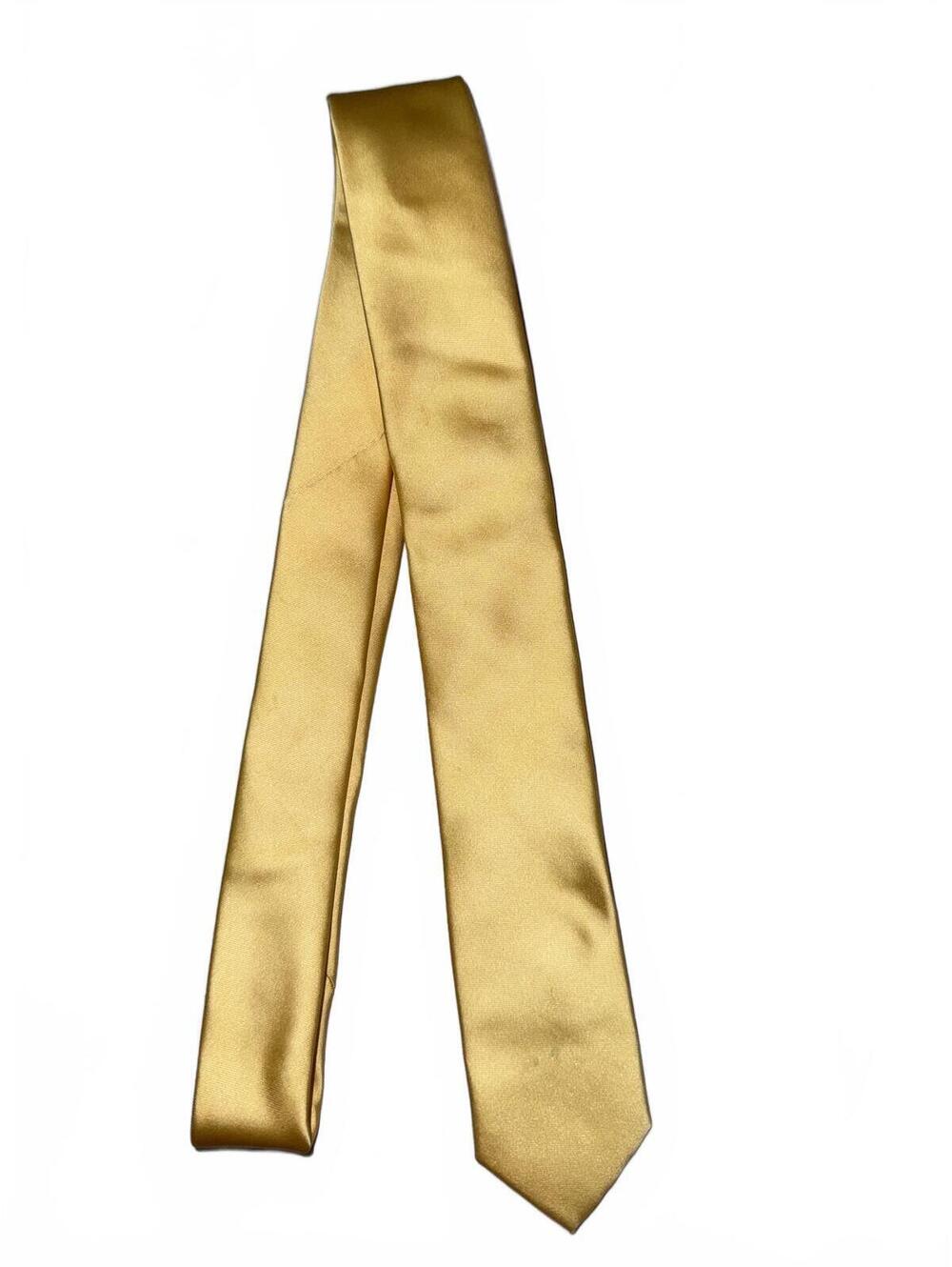 Brand Q Yellow Micro-Fiber Italy Neck Tie